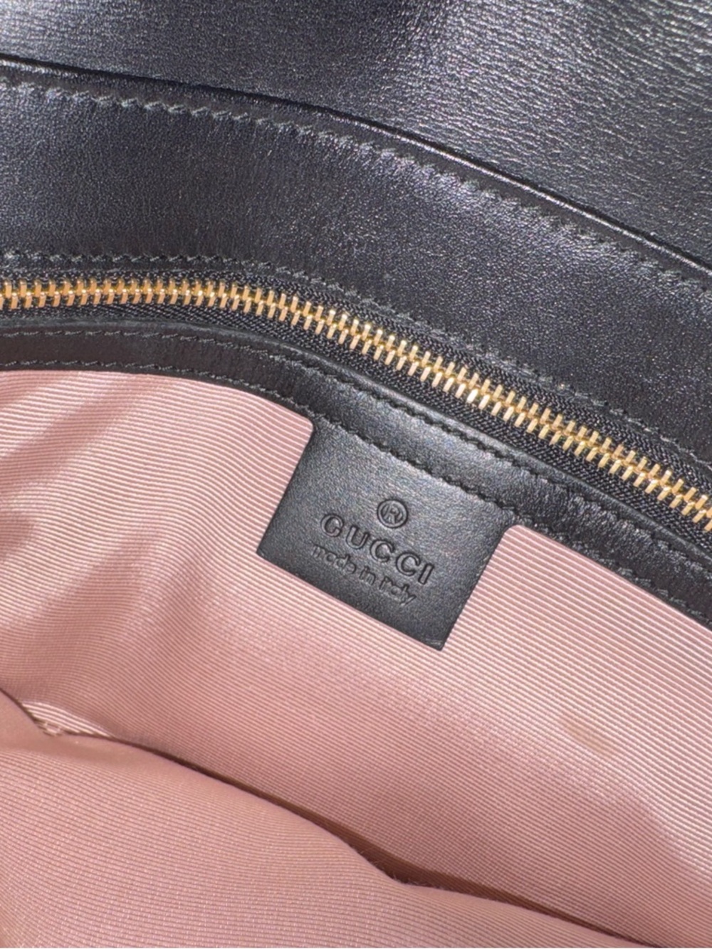 Gucci Arli Double GG Black Leather Shoulder/Crossbody Bag - Picture 10 of 15